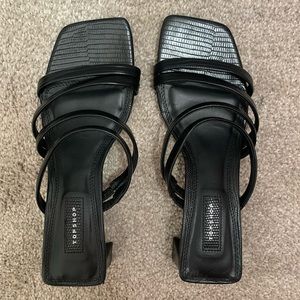 Square toe sandals